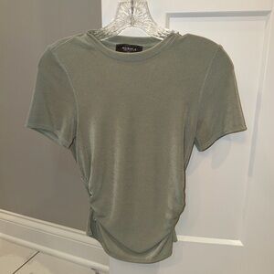 Asbinia Sage Green cut outs top